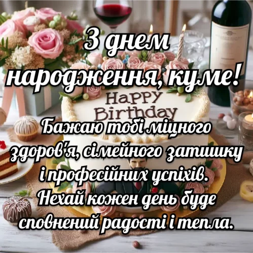 Зворушливі та Щирі Привітання для Кума
