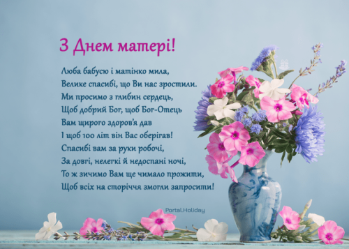 Привітання з Днем Матері